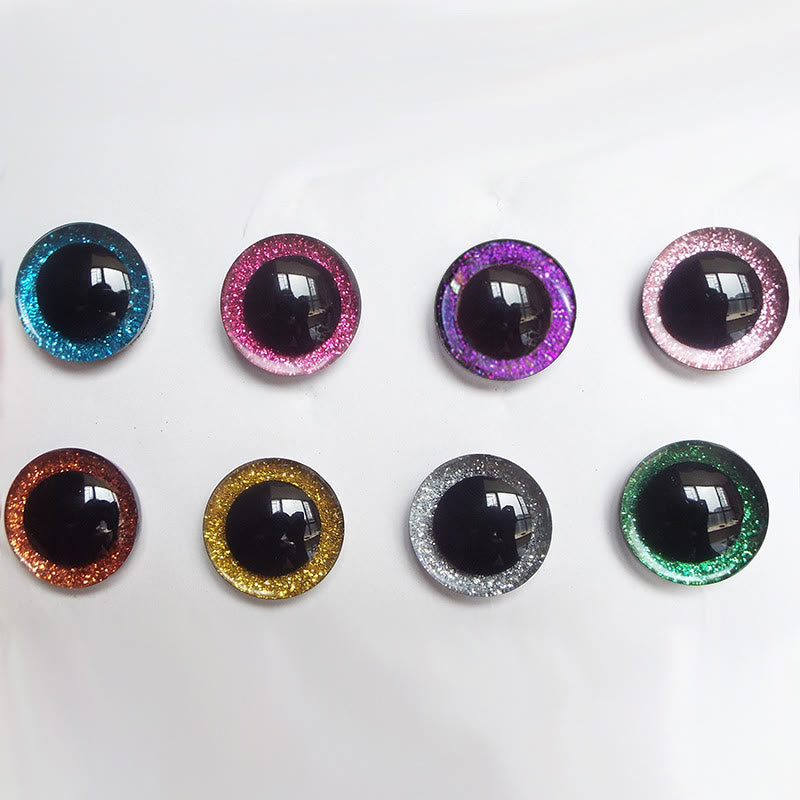 Colourful Round Crochet Eyes | Diy Doll Accessories |  Plush Craft Making Supplies - image 1