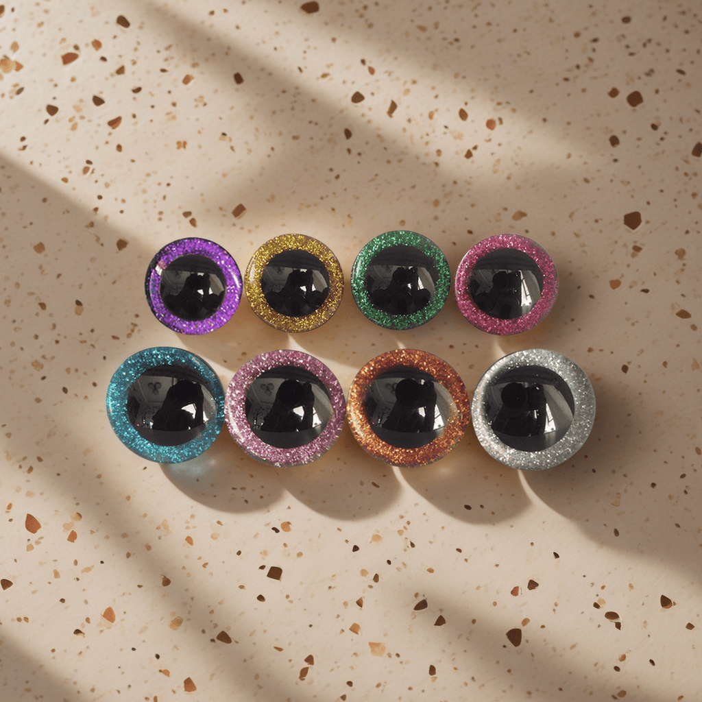 Colourful Round Crochet Eyes | Diy Doll Accessories |  Plush Craft Making Supplies - image 0