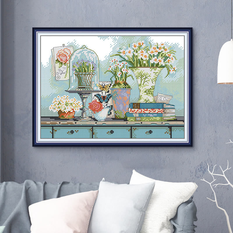 Cross Stitch Kit - Exquisite Collections | Diy Floral Needlecraft  - image 3