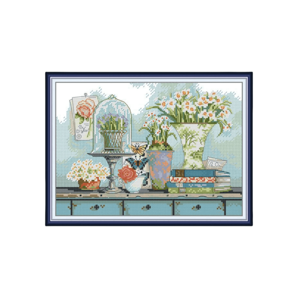 Cross Stitch Kit - Exquisite Collections | Diy Floral Needlecraft  - Exquisite Collections - image 0
