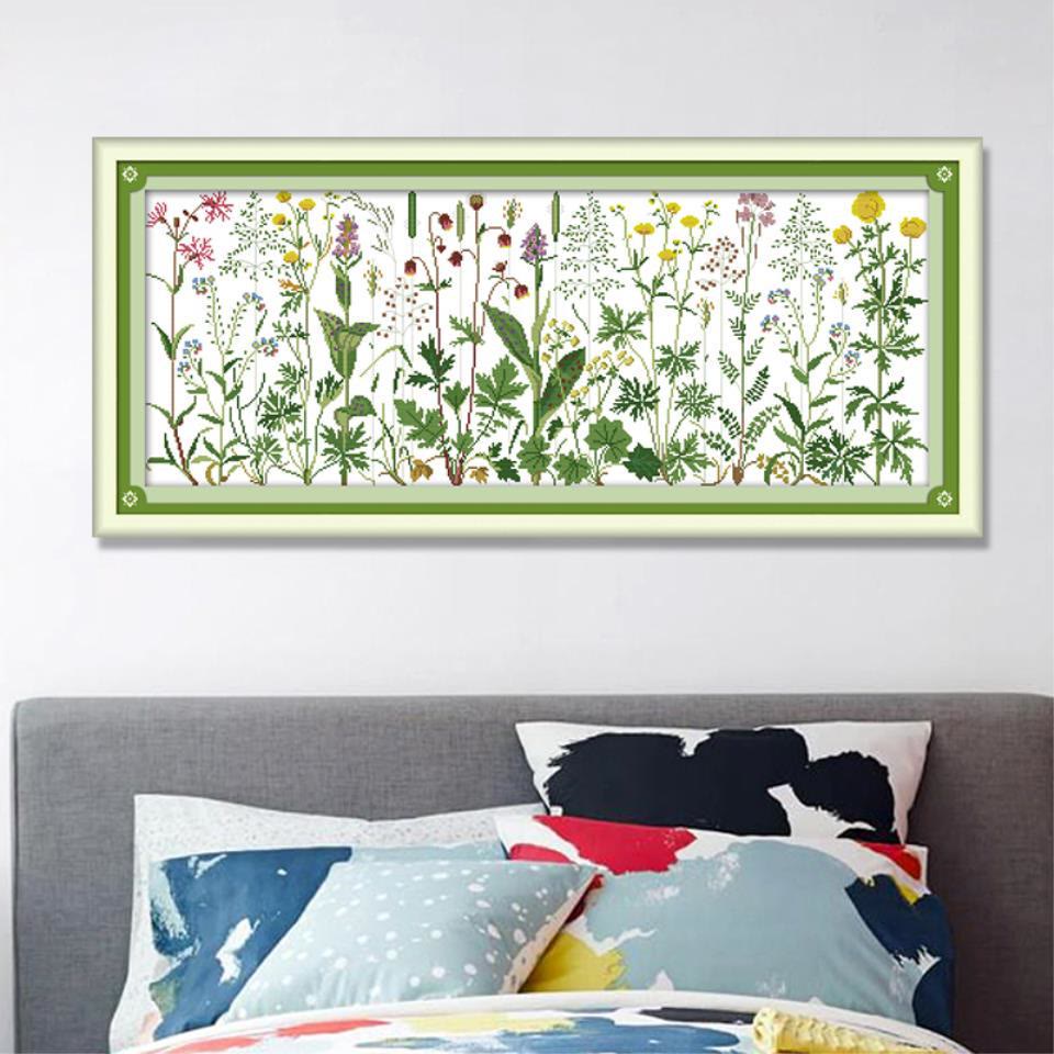 Cross Stitch Kit - Meadow Flower | Beginner Needle Craft - image 1