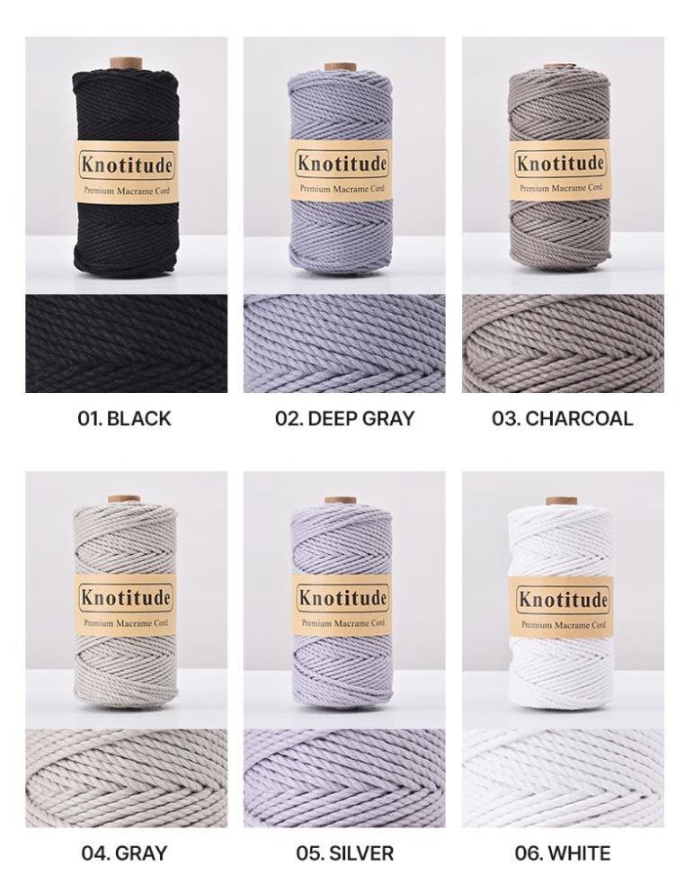 3mm Multicolor Crochet Cotton Thread | Perfect For Diy Craft |  Beginner Knitting Crochet Gift - 06 - image 4