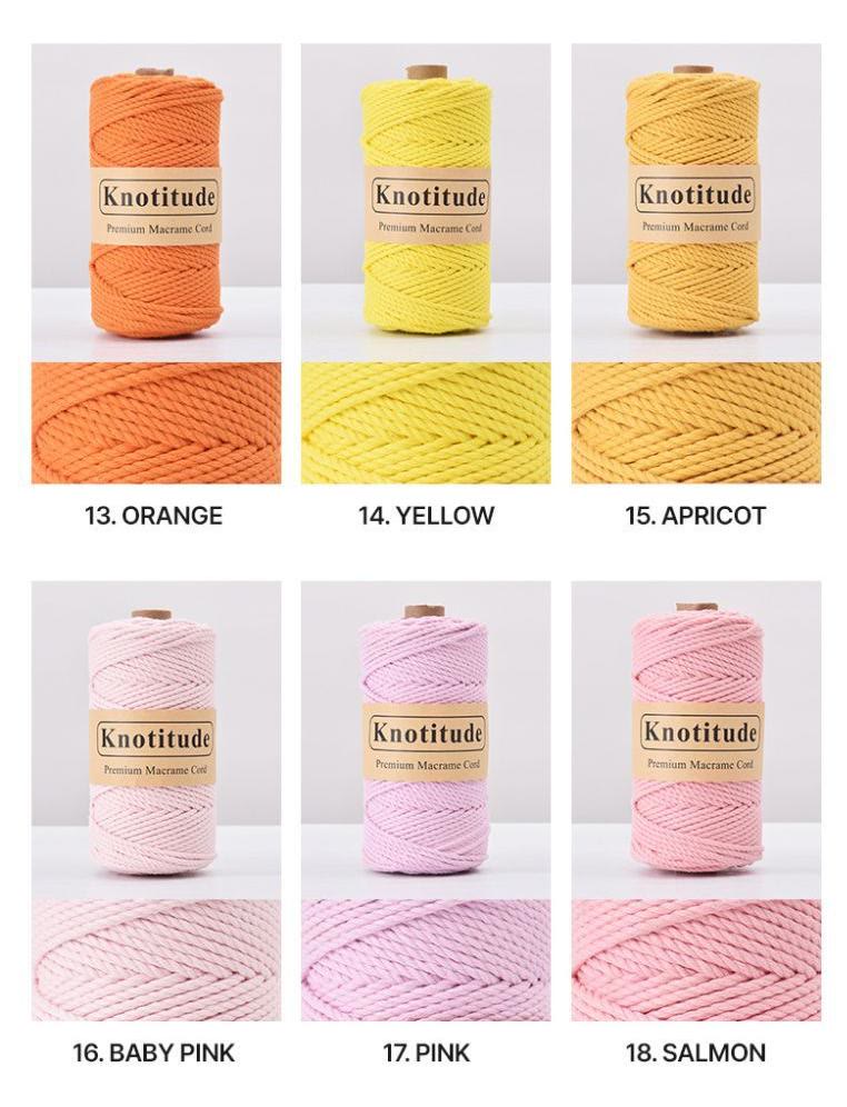 3mm Multicolor Crochet Cotton Thread | Perfect For Diy Craft |  Beginner Knitting Crochet Gift - 18 - image 6