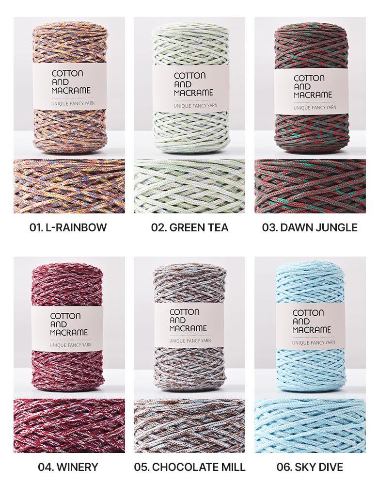 3mm Crochet Cotton Thread | Perfect For Diy Craft |  Beginner Knitting Crochet Gift - 06.Sky Diver - image 3