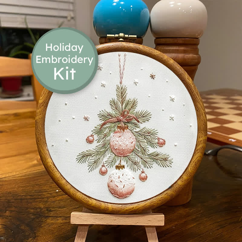 🎅Rubbyoo Christmas Embroidery Kit - Embroidery Hoop Art| Christmas Bauble Ornaments - image 8