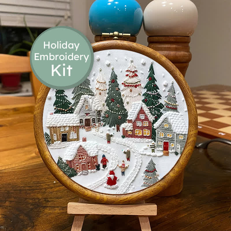 🎅Rubbyoo Christmas Embroidery Kit - Embroidery Hoop Art| Christmas Bauble Ornaments - image 10