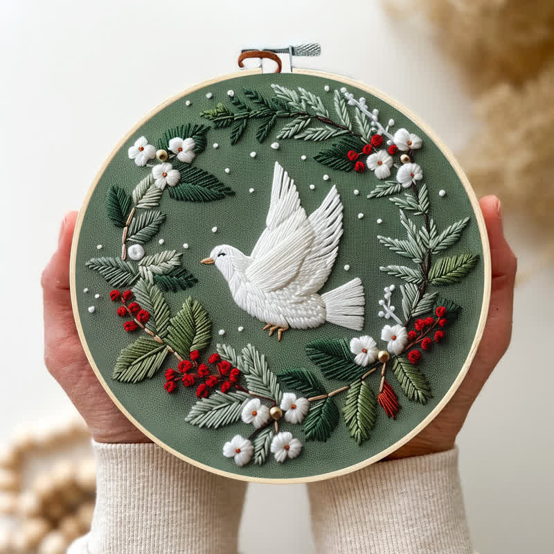 🎅Rubbyoo Christmas Embroidery Kit - Embroidery Hoop Art| Christmas Bauble Ornaments - image 3