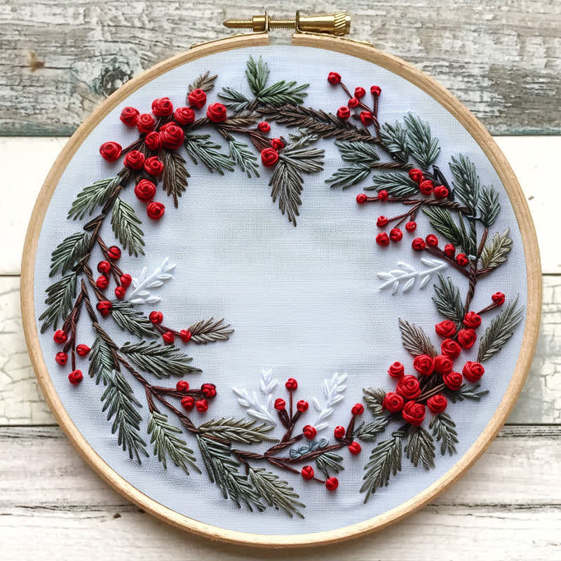 🎅Rubbyoo Christmas Embroidery Kit - Embroidery Hoop Art| Christmas Bauble Ornaments - image 7