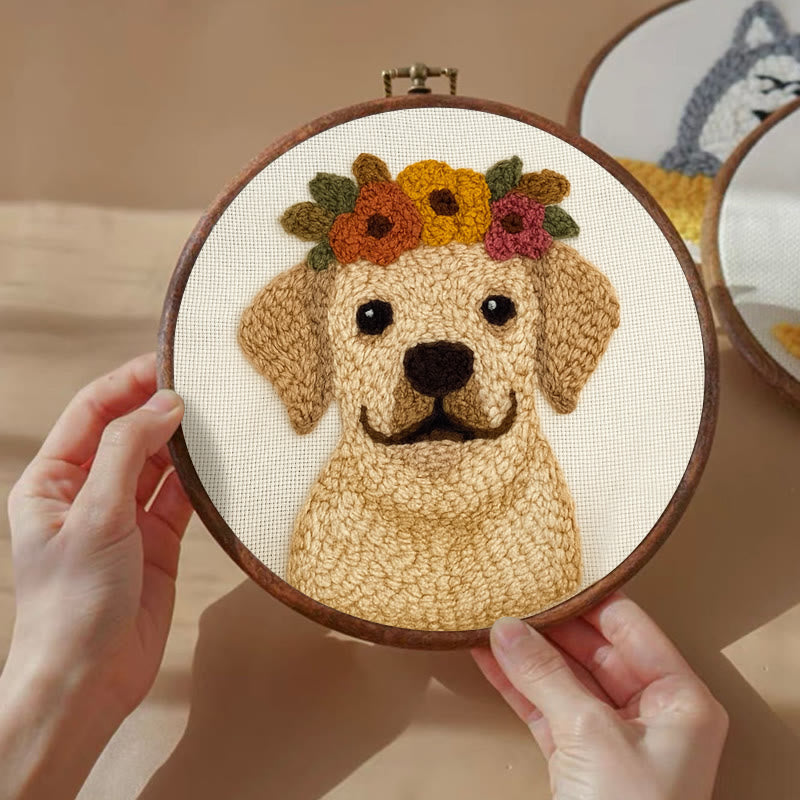  Punch Needle  Kit - Personalised Pup Gift | Diy Sewing Craft - image 4