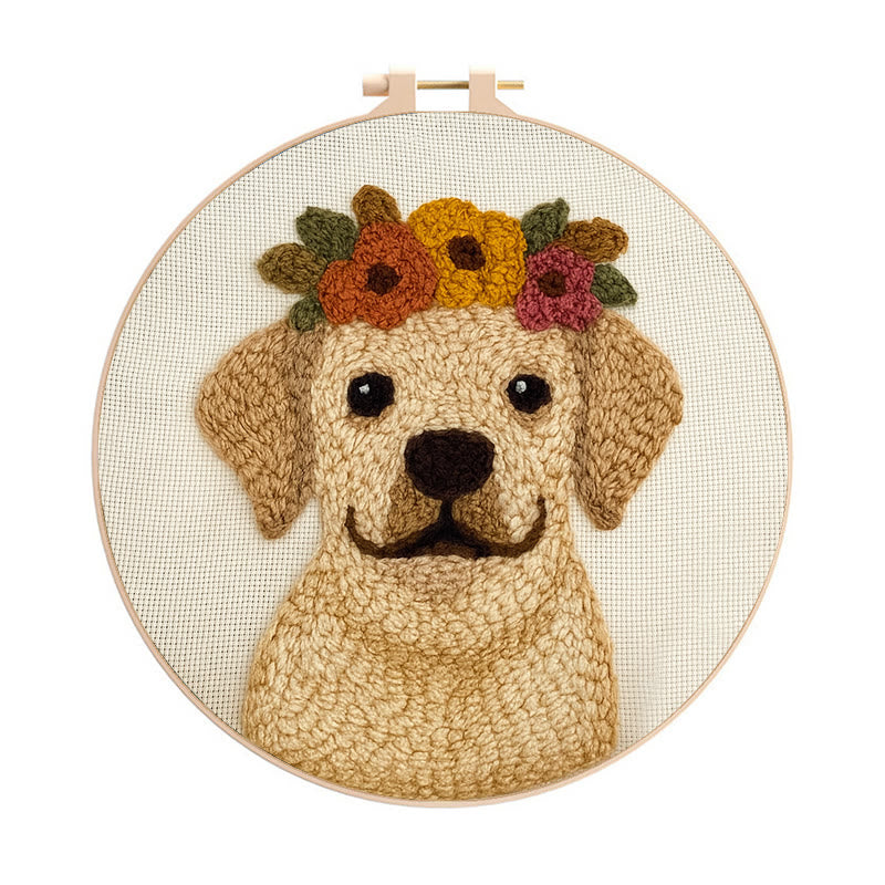  Punch Needle  Kit - Personalised Pup Gift | Diy Sewing Craft - 20cm*20cm - image 0