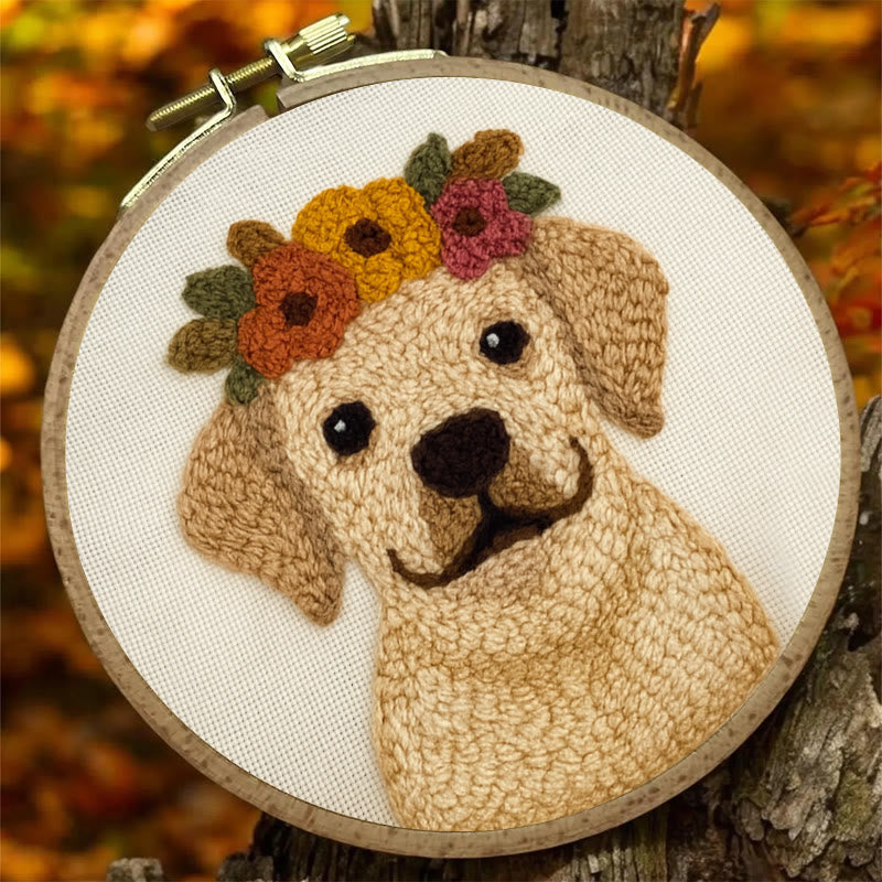  Punch Needle  Kit - Personalised Pup Gift | Diy Sewing Craft - image 1