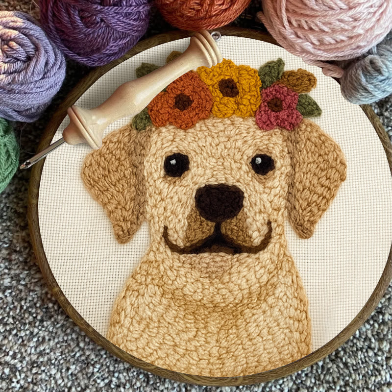  Punch Needle  Kit - Personalised Pup Gift | Diy Sewing Craft - image 2