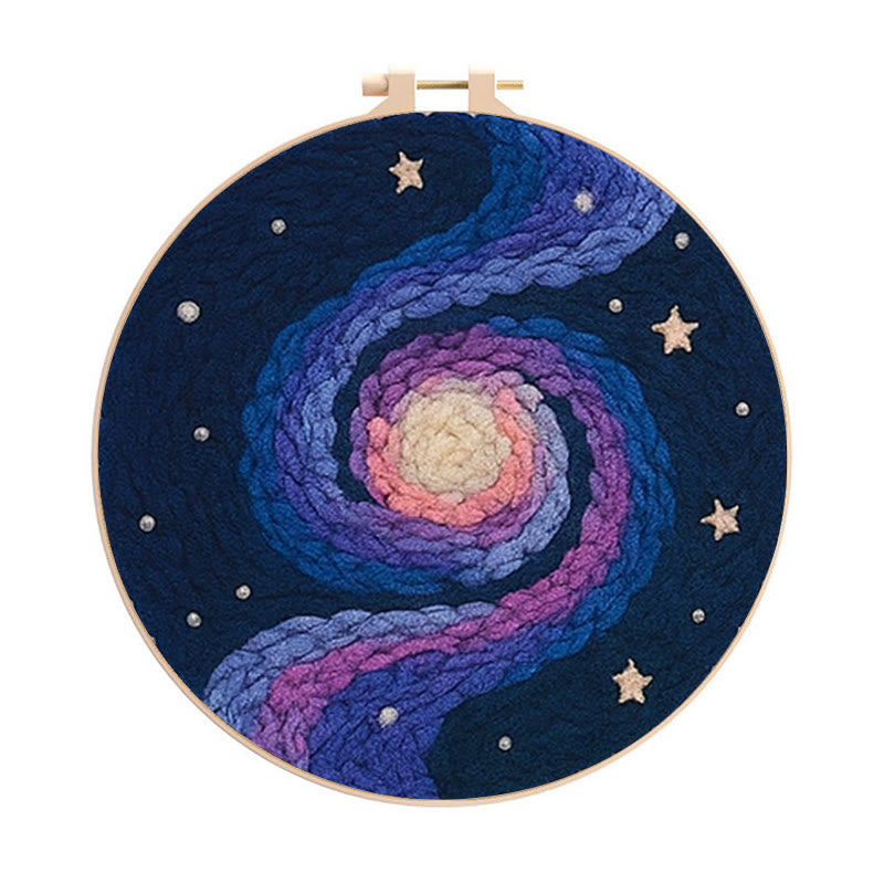  Mysterious Galaxy Punch Needle  Kit - Creative Relaxing  Artwork | Craft Kit For Beginners  - 20cm*20cm - image 0