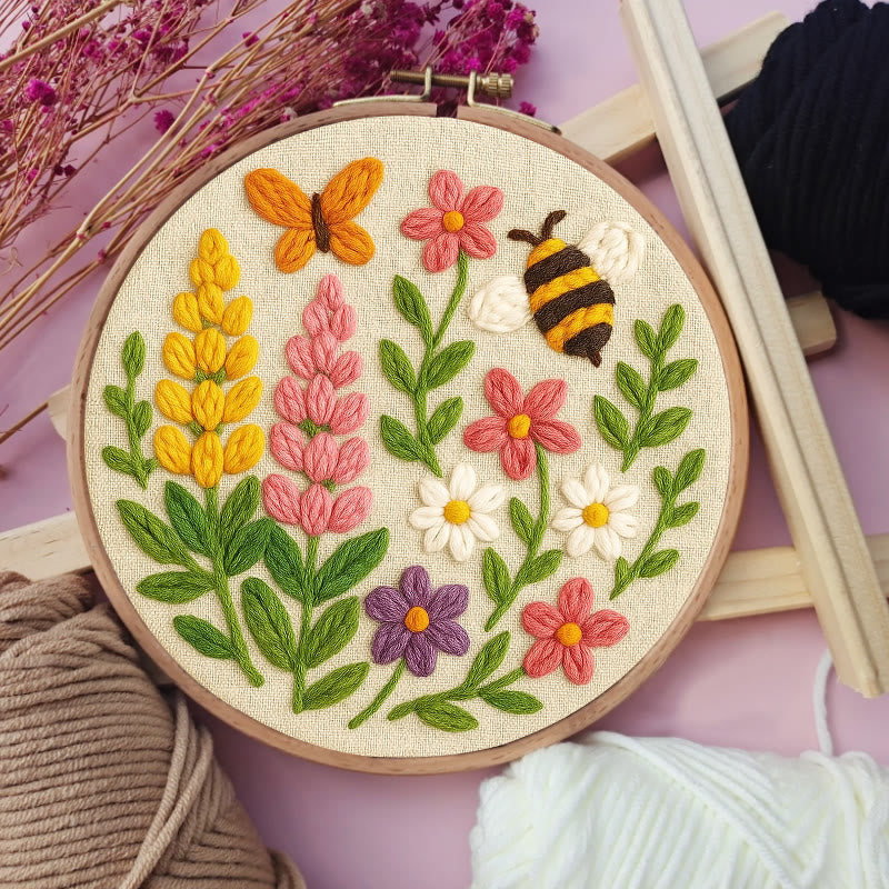 Wildflowers Punch Needle  Kit - Handmade Craft For Flower Lovers | Nice Room Decoration - image 4