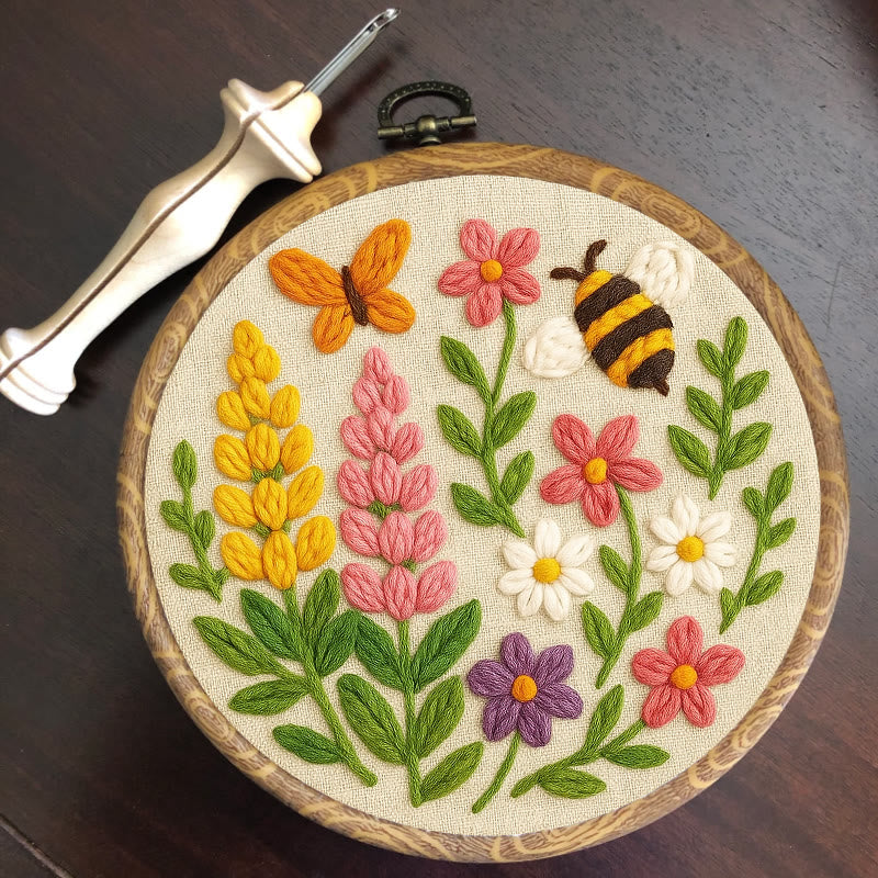 Wildflowers Punch Needle  Kit - Handmade Craft For Flower Lovers | Nice Room Decoration - image 7