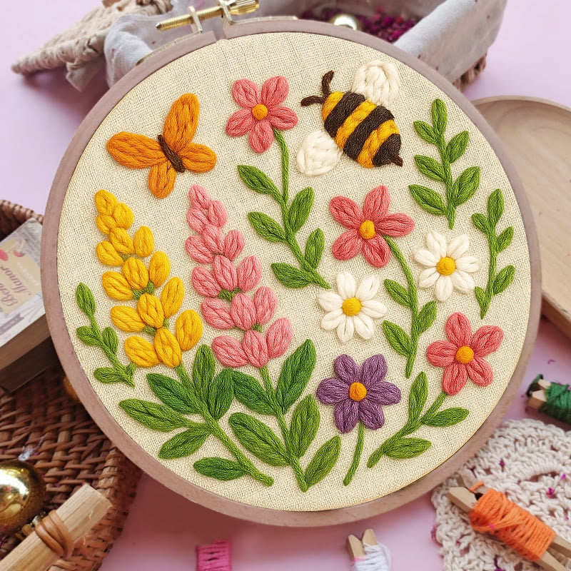 Wildflowers Punch Needle  Kit - Handmade Craft For Flower Lovers | Nice Room Decoration - image 3