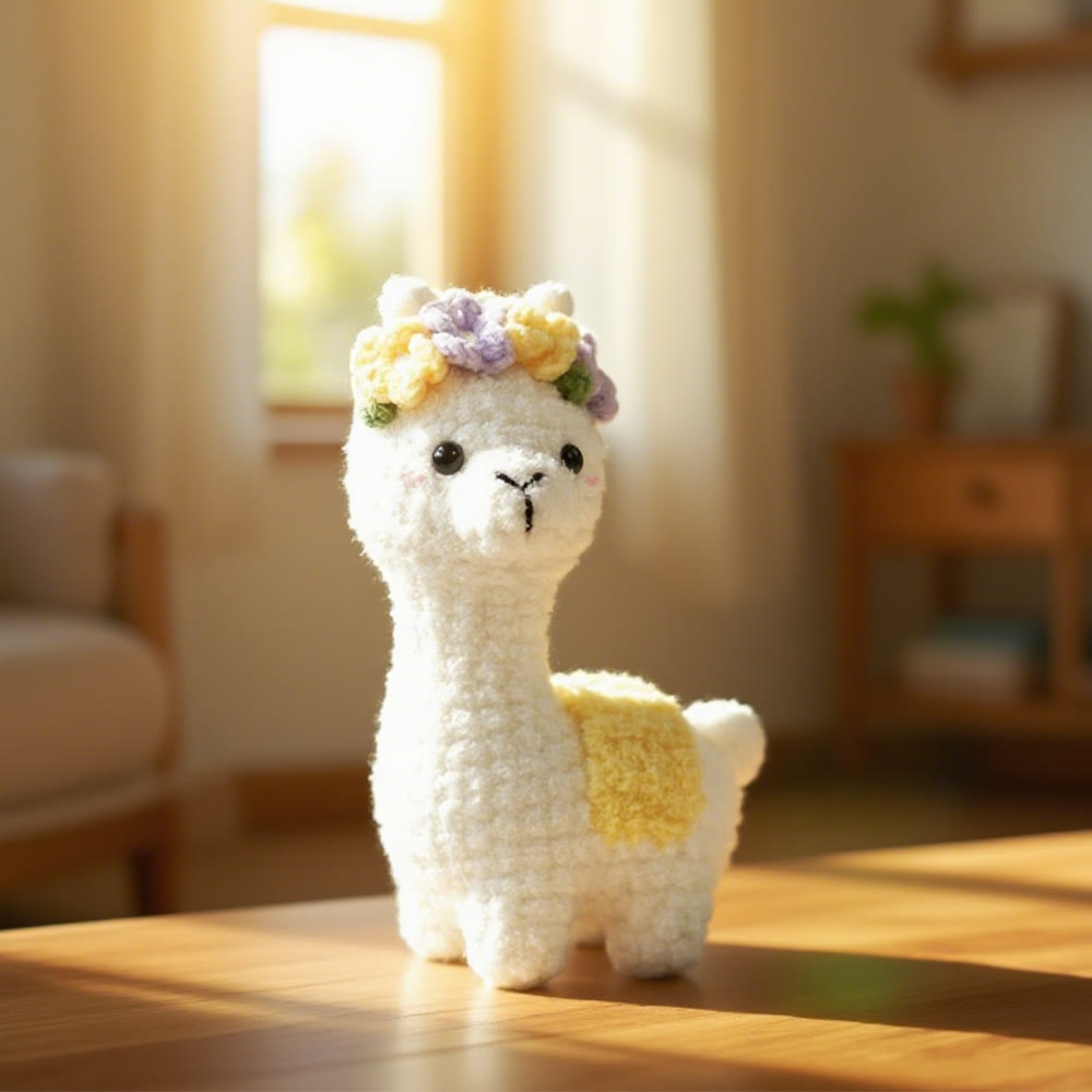 Diy Handmade Alpaca Crochet  Kit - Adorable Animal Doll | Easy Crochet Craft - Diy Handmade Alpaca Crochet  Kit - image 0