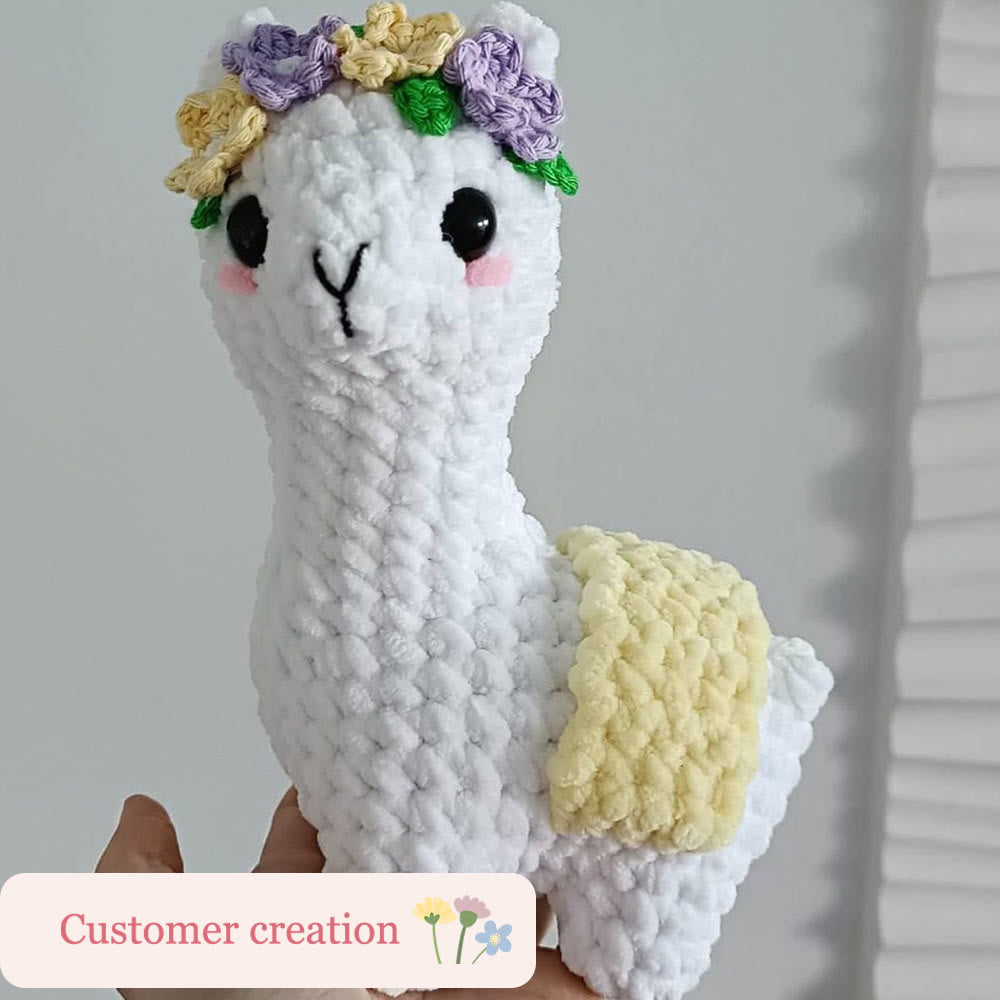 Diy Handmade Alpaca Crochet  Kit - Adorable Animal Doll | Easy Crochet Craft - image 7