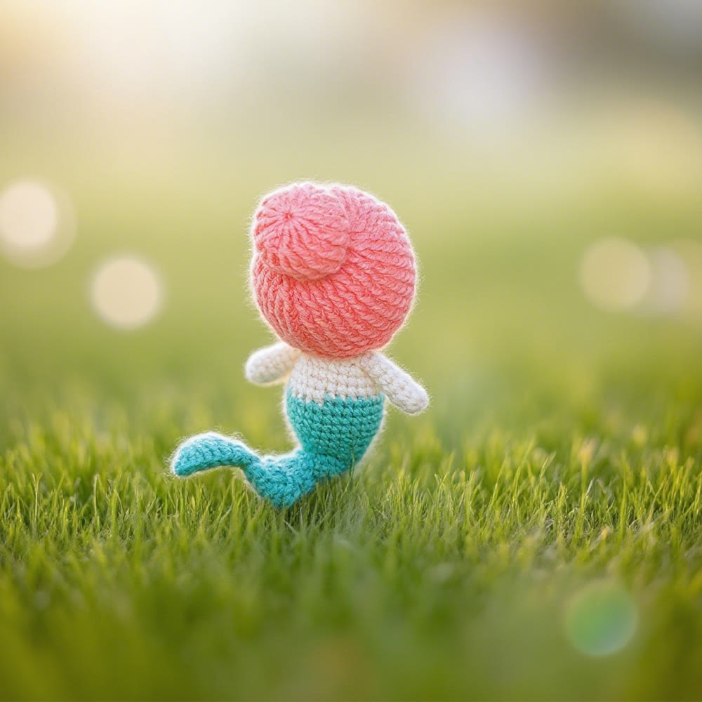 Diy Handmade Mermaid Crochet  Kit - Nice Gifts For Her | Perfect For Bag Pendant - image 2