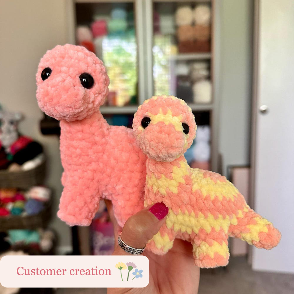 Diy Handmade Colorful Dinosaur Series Crochet Kit - Adorable Needle Craft | Fashion Accessories - image 2