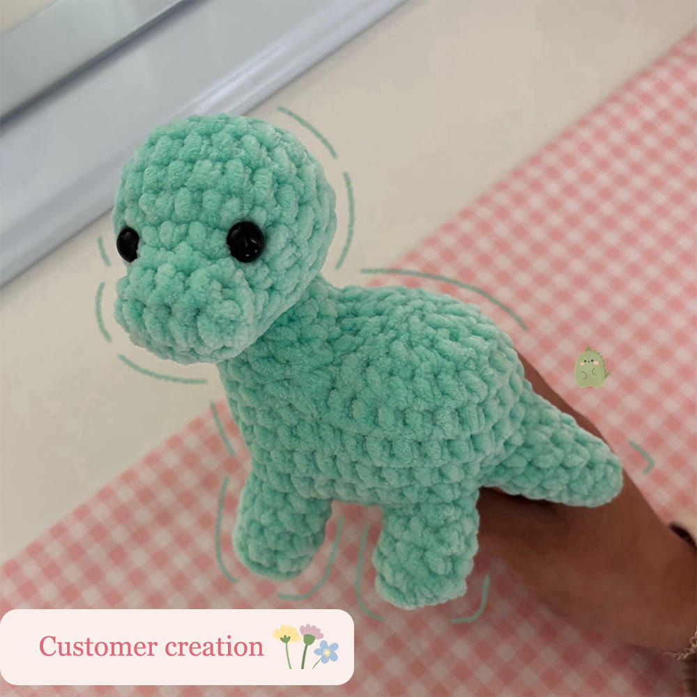 Diy Handmade Colorful Dinosaur Series Crochet Kit - Adorable Needle Craft | Fashion Accessories - image 4