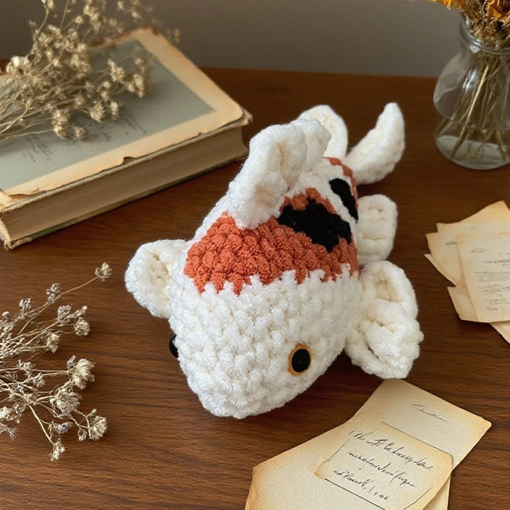 Diy Handmade Koi Fish Crochet Kit - Easy Needle Work | Unique Decoration Gifts  - image 2