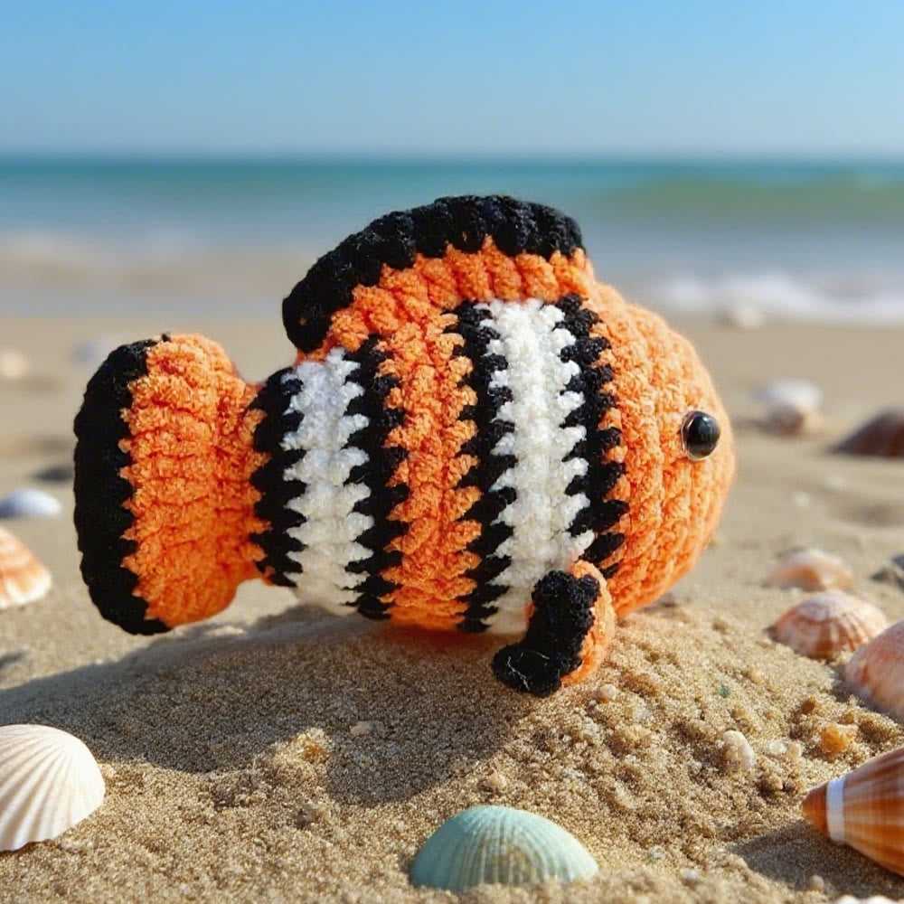 Diy Handmade Ocean World Series Crochet Kit - Cute Ocean Creatures Needlework  | Great Handicraft For Kids - image 3