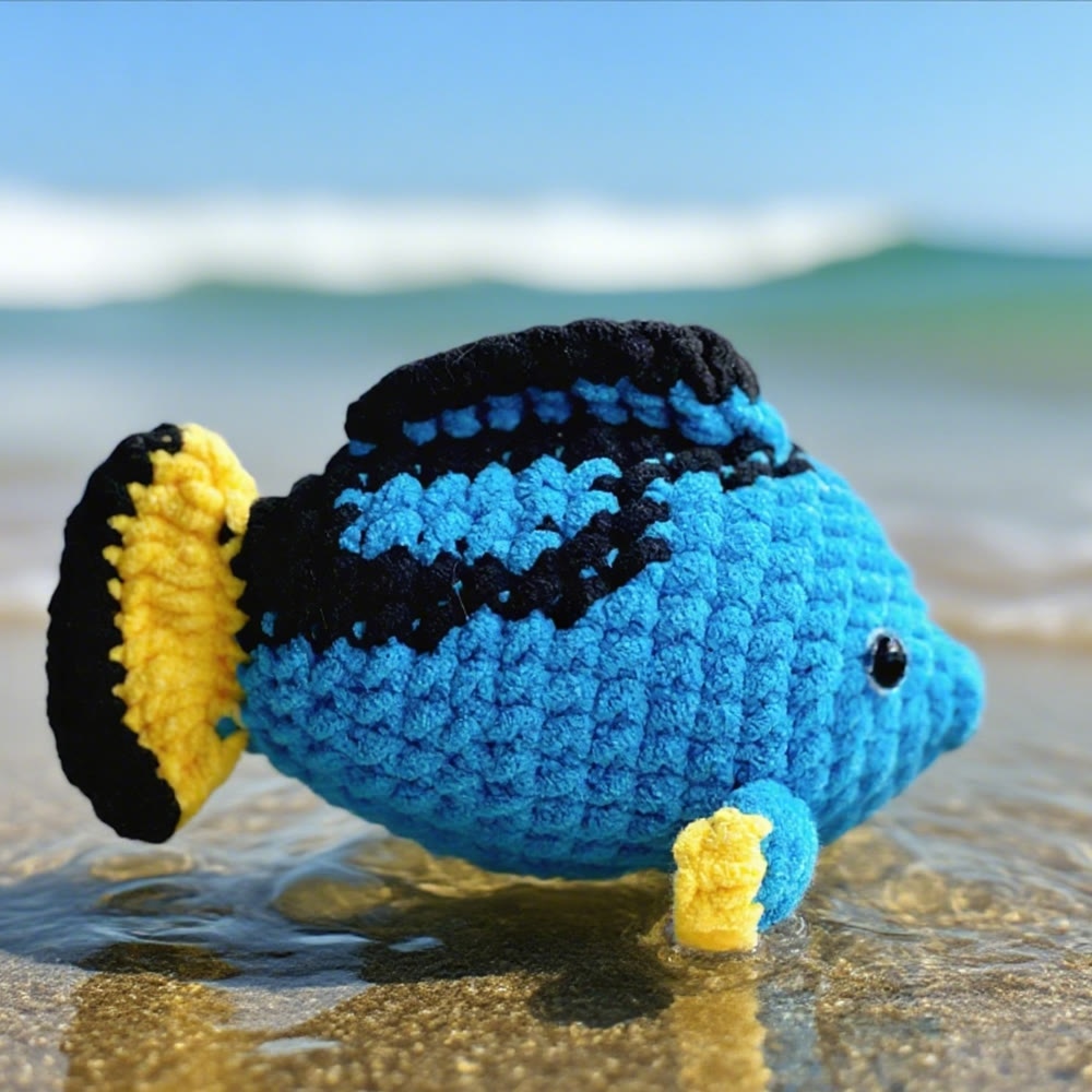 Diy Handmade Ocean World Series Crochet Kit - Cute Ocean Creatures Needlework  | Great Handicraft For Kids - image 1
