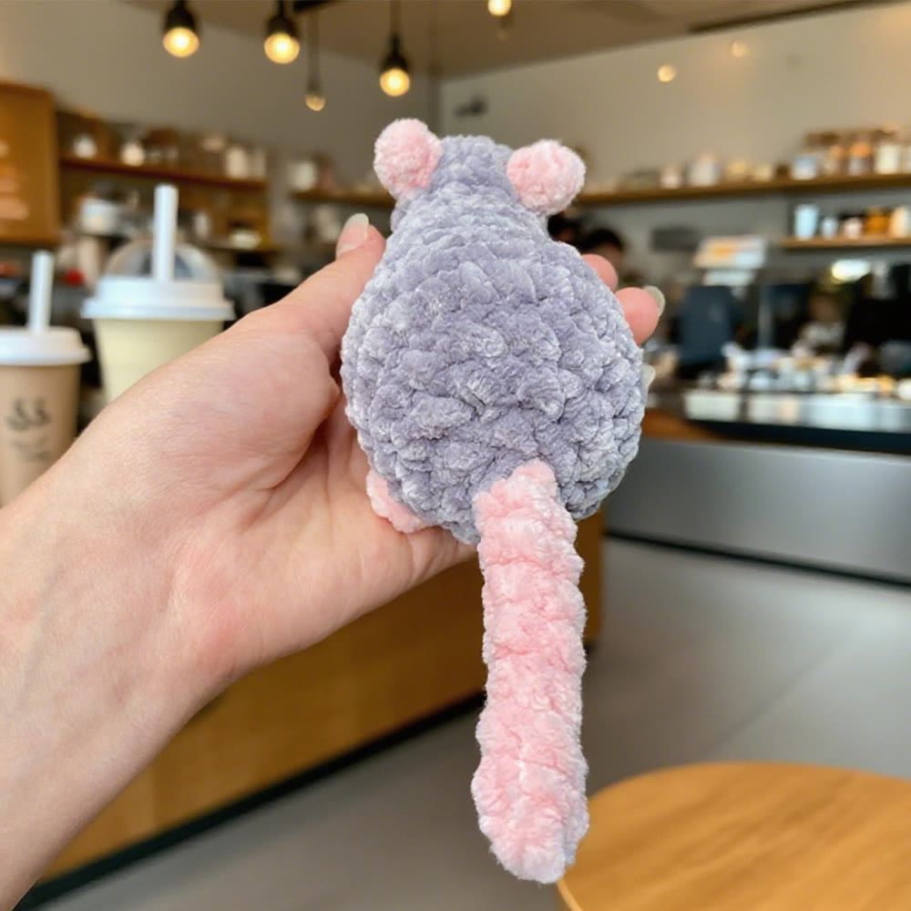 Diy Handmade Adorable Rat Crochet Kit - Plush Animal Craft | Nice Needlework Gifts - image 2