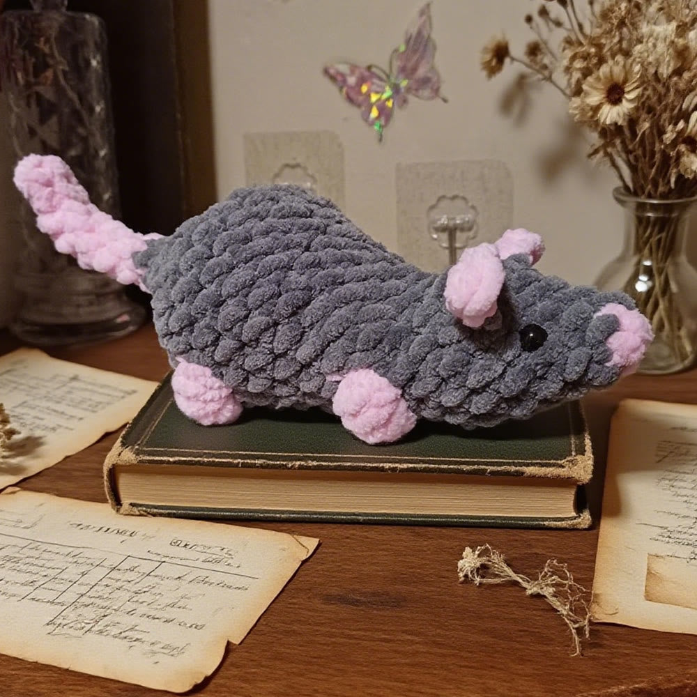 Diy Handmade Adorable Rat Crochet Kit - Plush Animal Craft | Nice Needlework Gifts - image 7