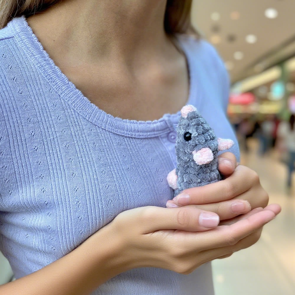 Diy Handmade Adorable Rat Crochet Kit - Plush Animal Craft | Nice Needlework Gifts - image 5