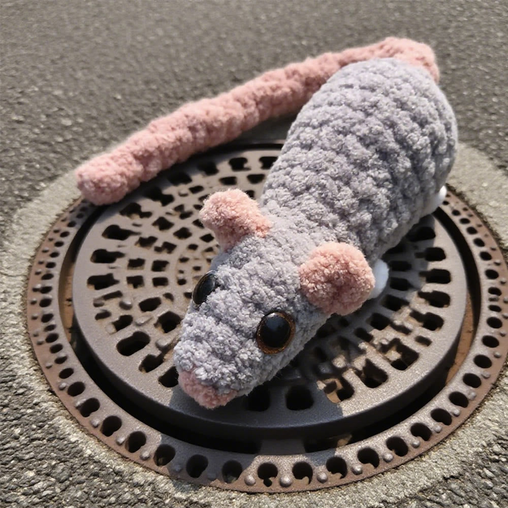 Diy Handmade Adorable Rat Crochet Kit - Plush Animal Craft | Nice Needlework Gifts - Diy Handmade Adorable Rat Crochet Kit - image 0