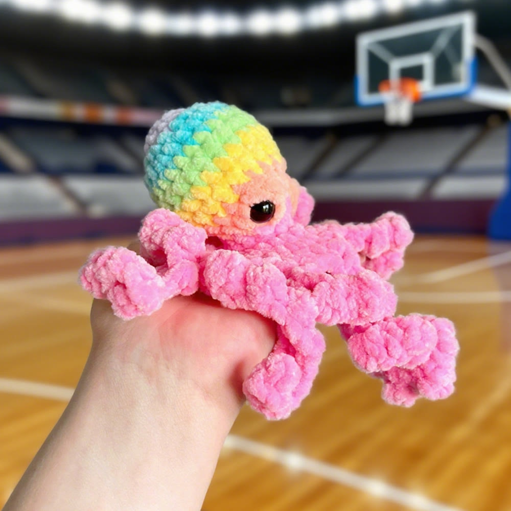 Diy Handmade Rich Colour Octopus Crochet Kit -  Cutest Crochet Collection | Unique Handicraft For Babies - Pink - image 2