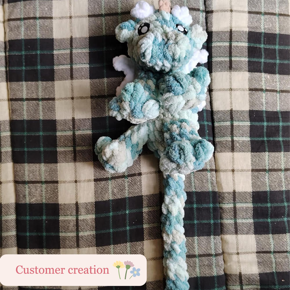 Diy Handmade Colourful Baby Dragon Crochet Kit - Plush Needlecraft For Kids | Nice Birthday Gifts  - image 8