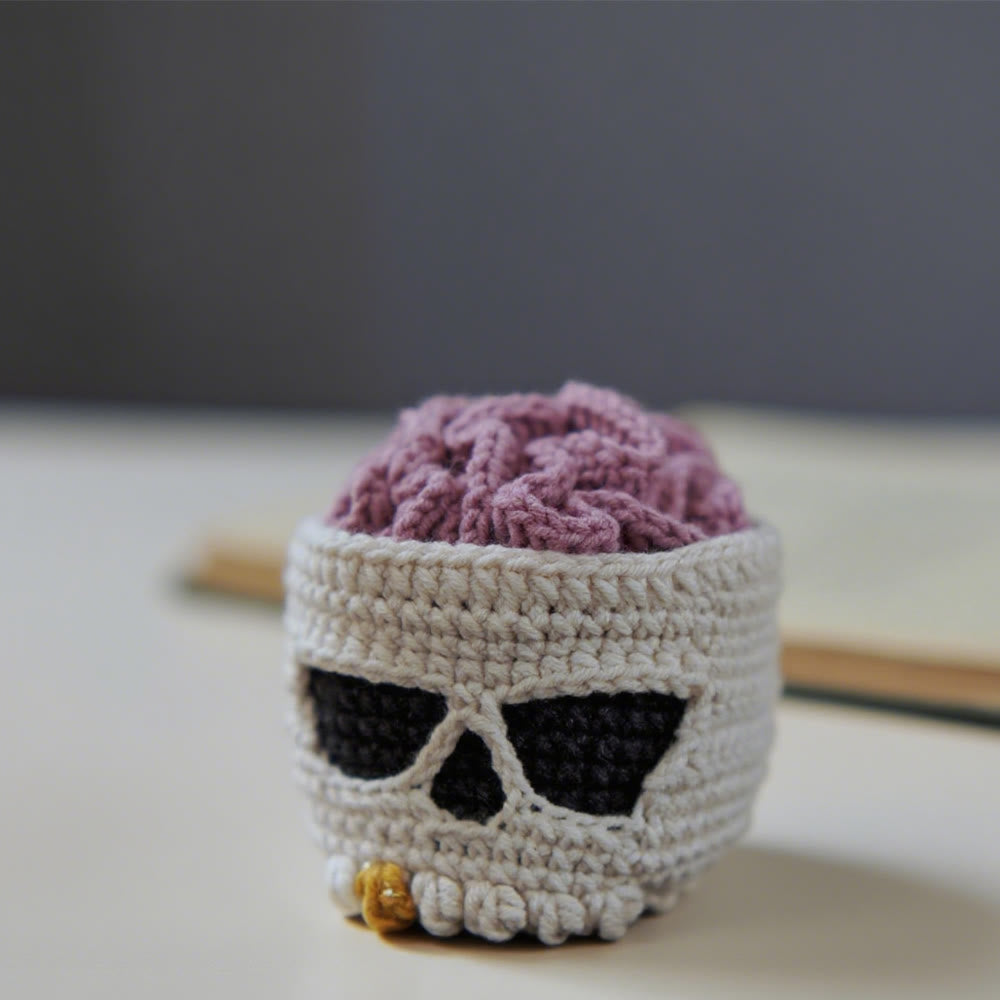 Diy Handmade Skull Coaster Crochet Kit - Easy Needle Work | Creative Home Decoration  - image 5