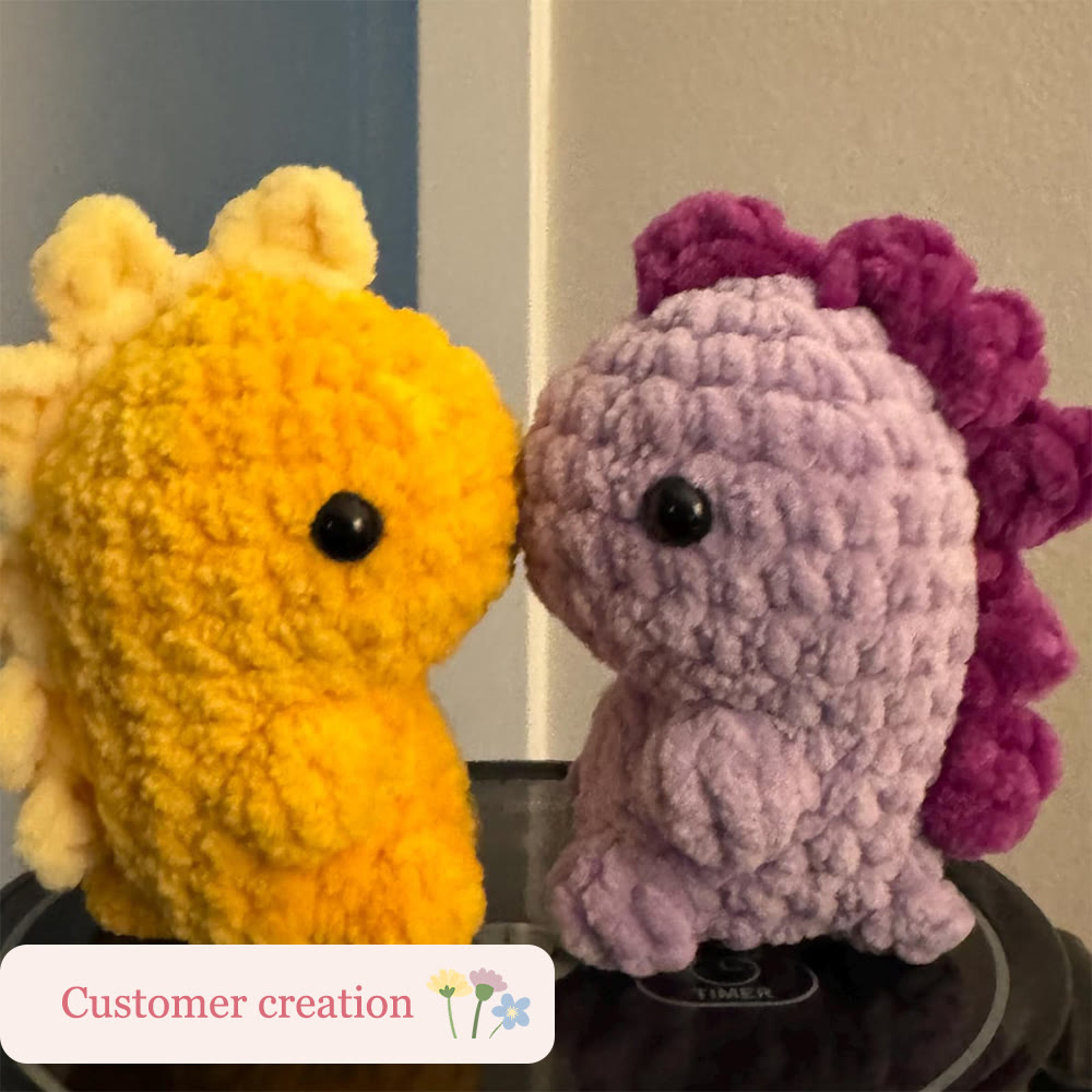 Diy Handmade Mini Dinosaur Series Crochet Kit - Stylish Bag Pendant | Nice Keychain Handicraft - image 5