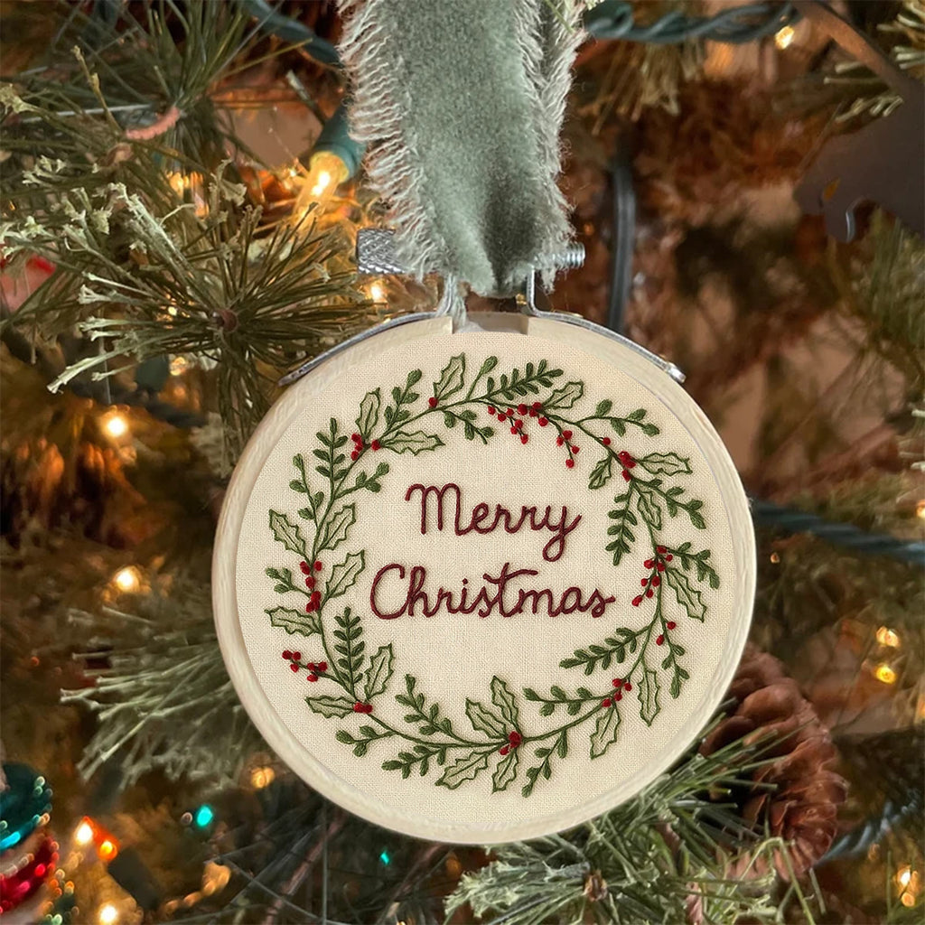 Rubbyoo Embroidery Kit - Merry Christmas | Perfect Christmas Handmade Decor  - image 1