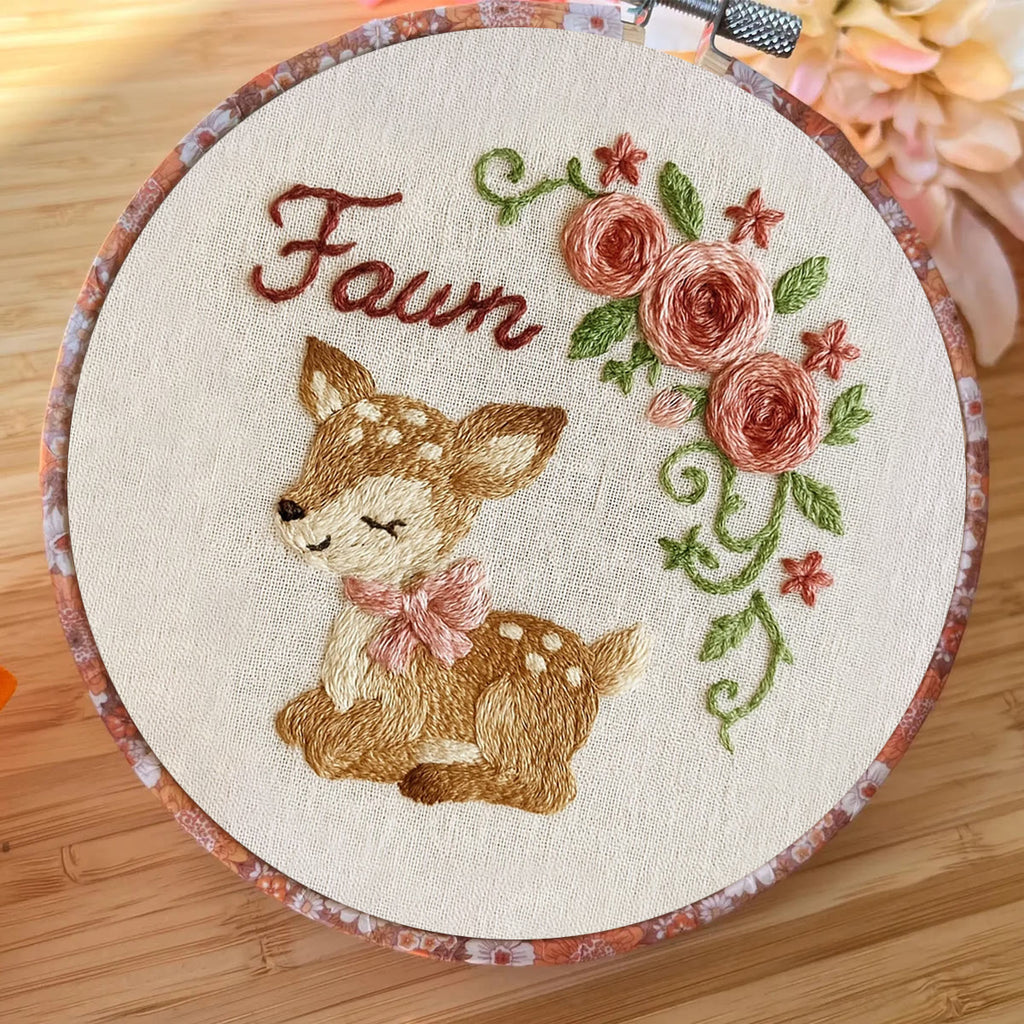 Rubbyoo Embroidery Kit - Christmas Elk | Diy Christmas Craft  - image 2