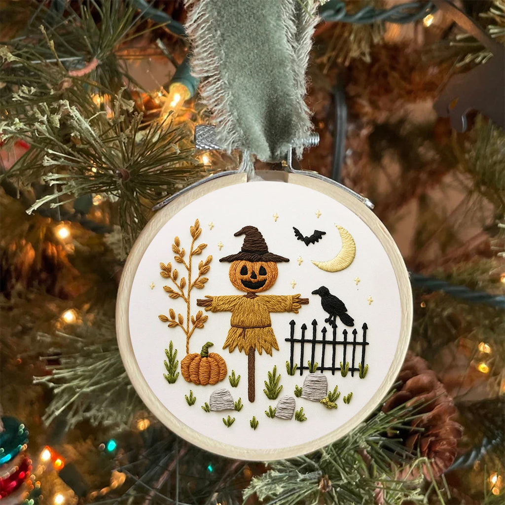 Rubbyoo Embroidery Kit - Halloween Pumpkin Scarecrow | Diy Halloween Ornaments  - image 7