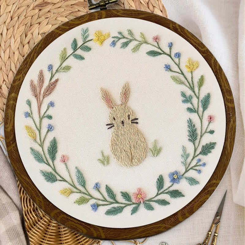 Rubbyoo Embroidery Kit - Botanical Bunny | Baby Gift | Spring Design - image 8
