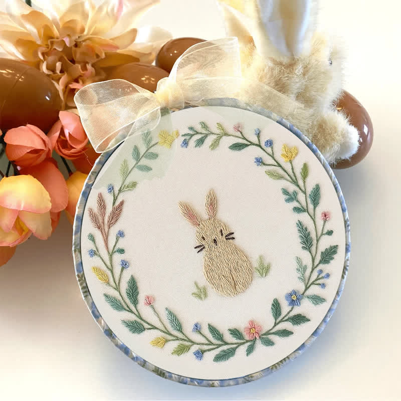 Rubbyoo Embroidery Kit - Botanical Bunny | Baby Gift | Spring Design - image 7