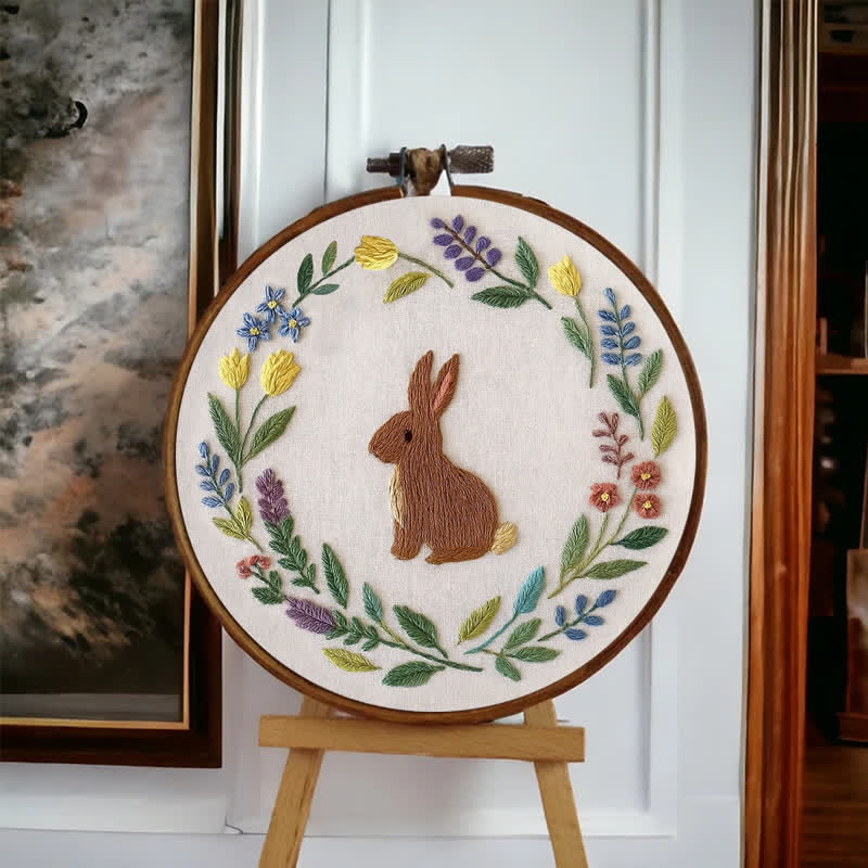 Rubbyoo Embroidery Kit - Botanical Bunny | Baby Gift | Spring Design - image 8