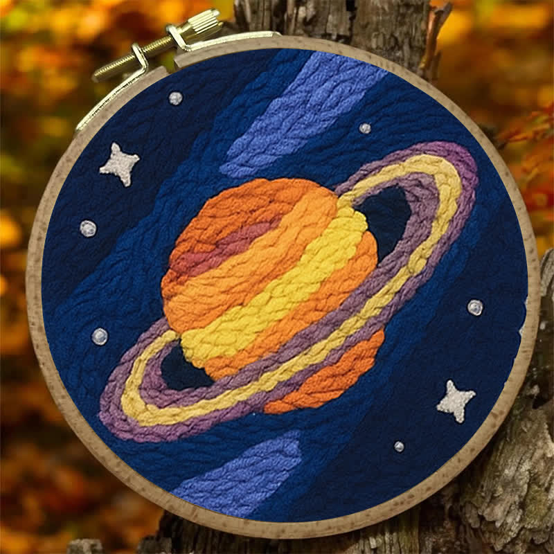 Galaxy Planet Punch Needle  Kit - Yarn Craft | Kids Sewing Kit | Birthday gift - image 7