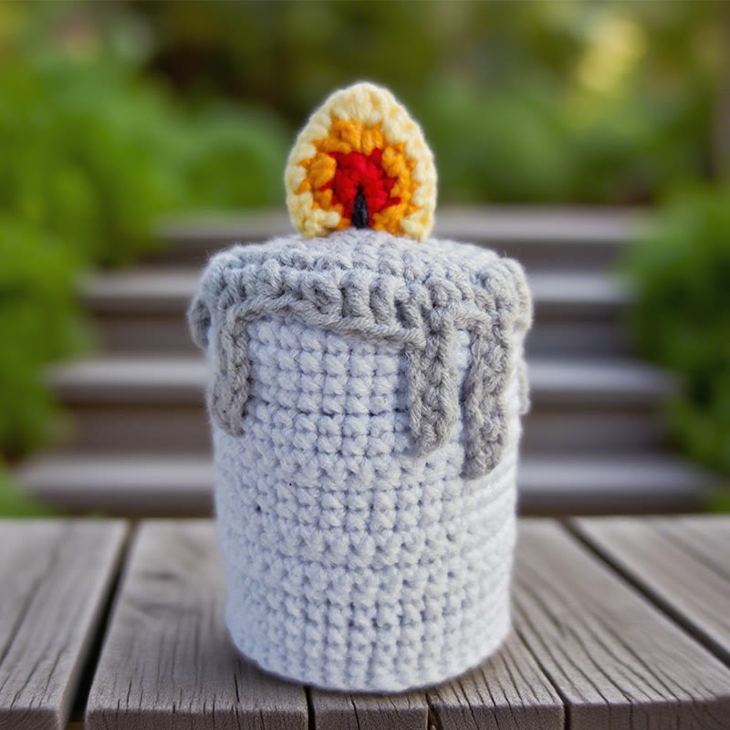 Diy Handmade Creepy Candle Crochet Kit - Creative Halloween Decoration | Nice Holiday Handicraft | Unique Desk Ornament - image 6