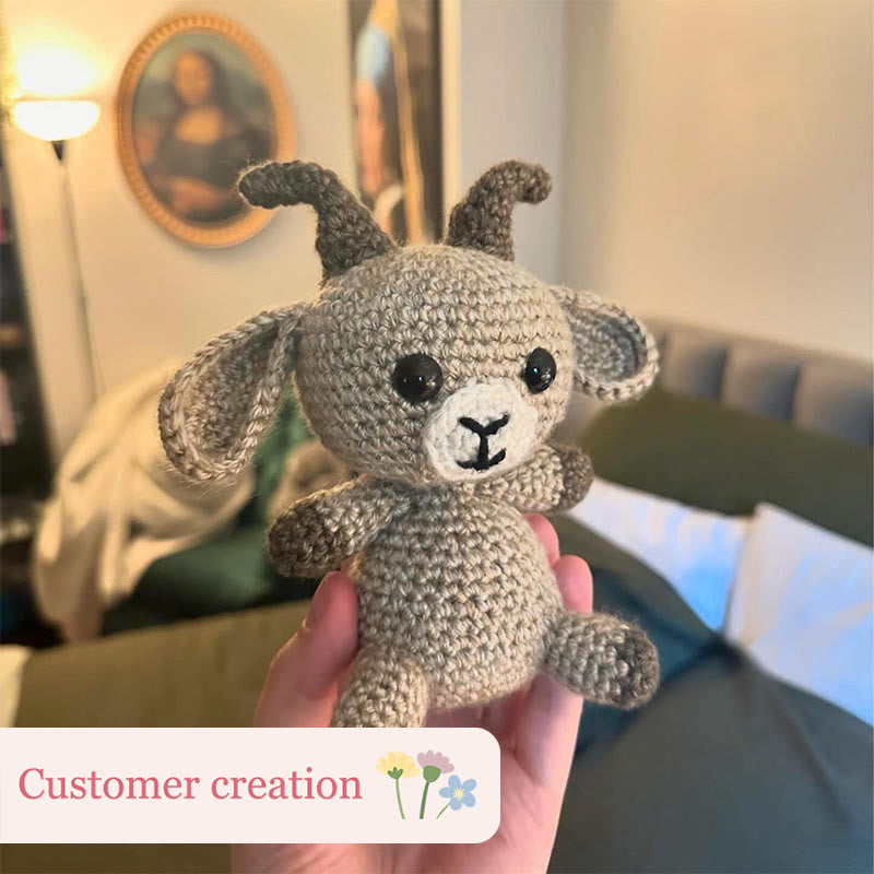 Diy Handmade Goat Crochet Kit -  Adorable Crocheted Animal | Nice Gift For Kids  - image 4