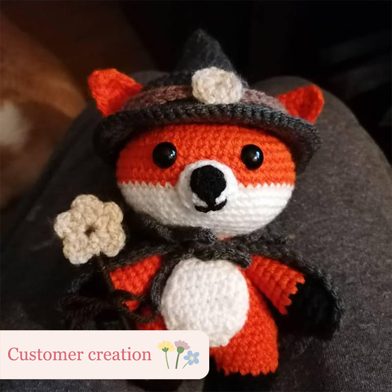 Diy Handmade Magic Fox Crochet Kit - Beginner-friendly Plush Doll | Perfect For Room Decor - image 3