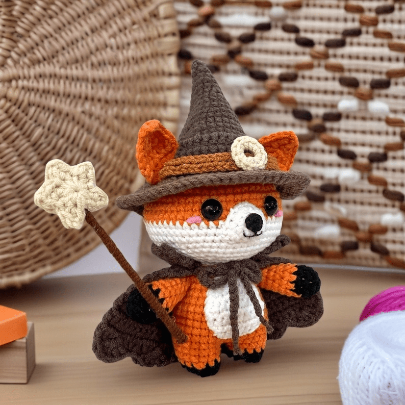 Diy Handmade Magic Fox Crochet Kit - Beginner-friendly Plush Doll | Perfect For Room Decor - image 1