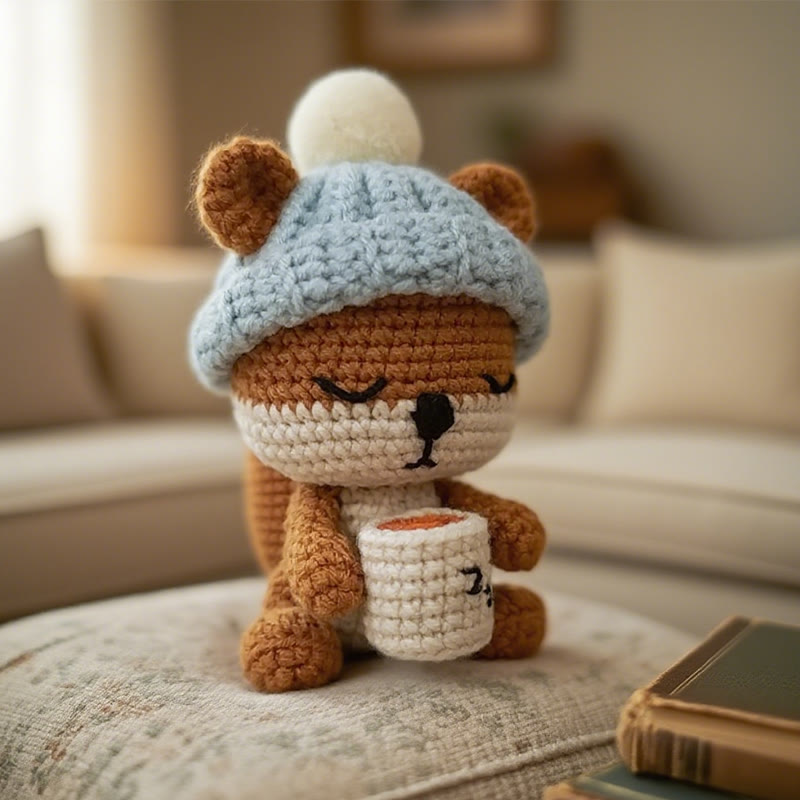 Diy Handmade Sleepy Squirrel Crochet Kit - Cute Sewing Doll | Perfect For Handmade Beginner - Diy Handmade Sleepy Squirrel Crochet Kit - image 0