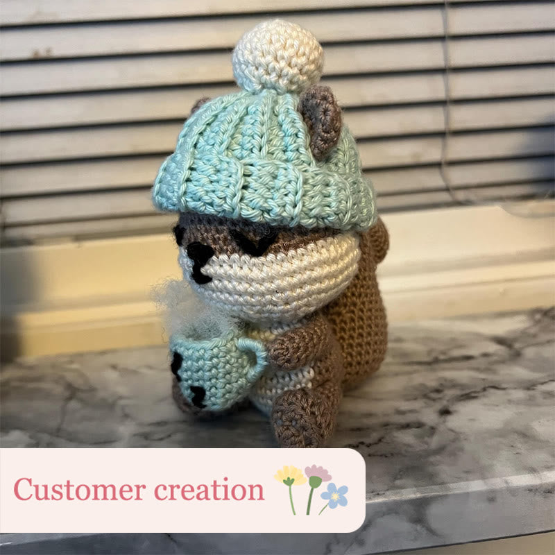 Diy Handmade Sleepy Squirrel Crochet Kit - Cute Sewing Doll | Perfect For Handmade Beginner - image 8