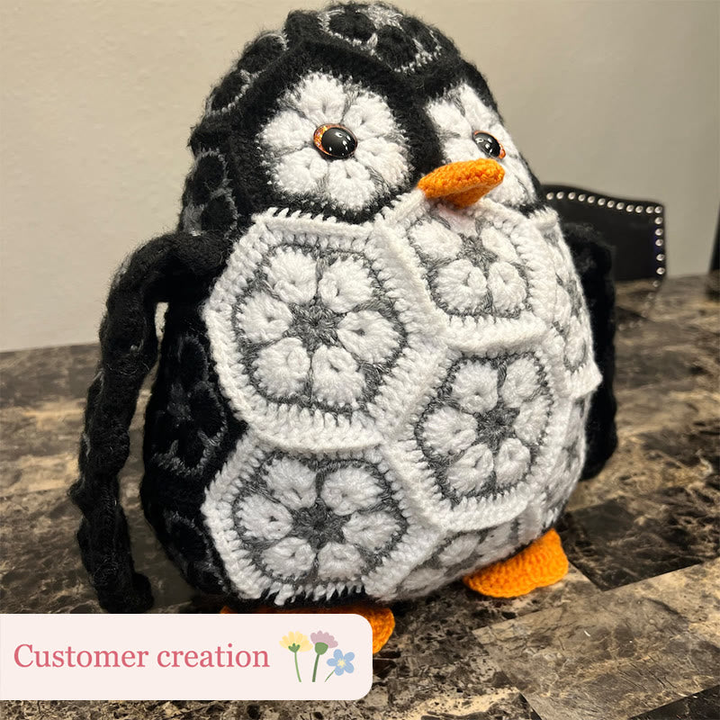 Diy Handmade Floral Penguin Crochet Kit - Unique Crocheted Craft | Nice For Birthday Gifts  - image 5